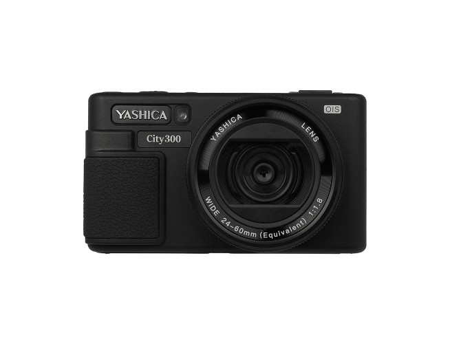 Yashica City 300 Black With Quickflash Mini Camera Flash