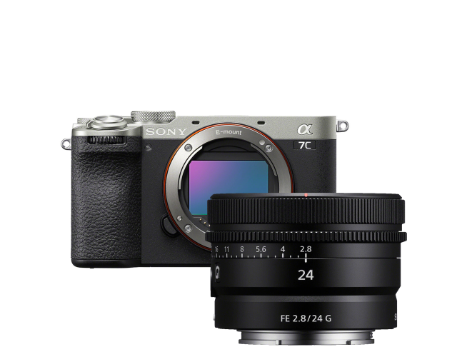Sony A7C II Zilver + FE 24mm f/2.8 G