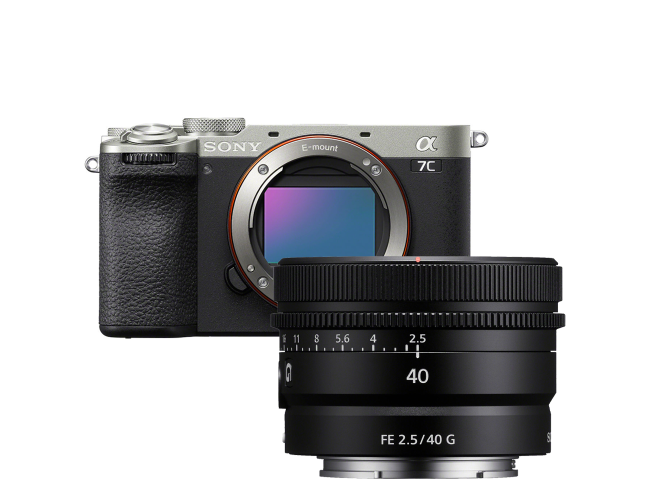 Sony A7C II Zilver + FE 40mm f/2.5 G