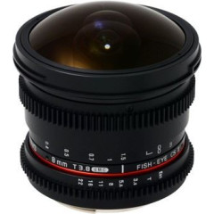 Samyang 8mm T3.8 Diagonal Fisheye VDSLR CS-II Canon