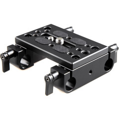 SmallRig 1775 Mounting Plate with 15mm Rod Clamps