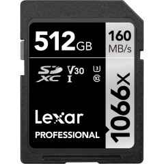 Lexar SDXC Professional UHS-I 1066X 512GB
