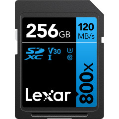 Lexar SDXC Blue Series UHS-I 800X 256GB