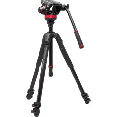 Manfrotto 502 Head & 055 Aluminium 3 Sec Video