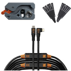 TetherTools Leverlock Plus Cable Kit Optima 10G 9.4m Zwart