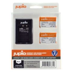 Jupio Kit: 2x Battery NP-BX1 + Comp.USB Double-Sided Charger