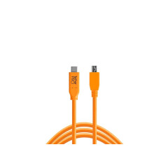 Tether Tools TetherPro USB-C - 2.0 Mini-B 8-Pin (4,6m oranje)