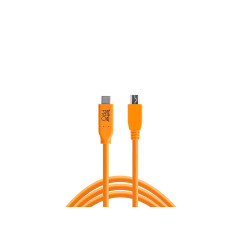 Tether Tools TetherPro USB-C - 2.0 Mini-B 8-Pin (4,6m oranje)