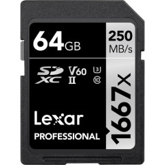 Lexar SDXC Professional 64GB 1667x UHS-II