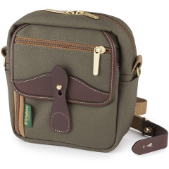 Billingham Pola Stowaway - Sage Fibrenyte  / Chocolate Leather