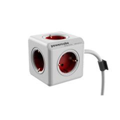 Allocacoc PowerCube Extended Red - 3m