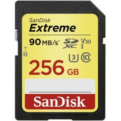 Sandisk SDXC Extreme 256GB 90MB/s V30