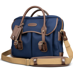 Billingham Thomas Brief case - Navy Fibrenyte / Chocolate