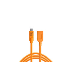Tether Tools TetherPro USB-C - USB Female Verlengadapter (4,6m oranje)