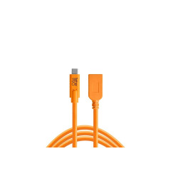 Tether Tools TetherPro USB-C - USB Female Verlengadapter (4,6m oranje)