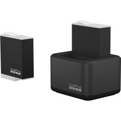Gopro Dual Battery Charger +2x Enduro Batt voor HERO9 t/m 12