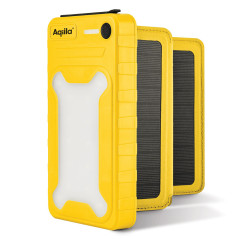 Aqiila Powerbird BS10 Solar Powerbank 10.000 mAh 20W geel