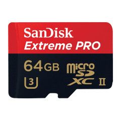 Sandisk MicroSDXC Extreme Pro 64GB UHS II 275MB/s with 3.0