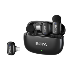 Boya Mini 2-01 (Black) 1X RX USB-C + 1X RX Lightning + 2X TX