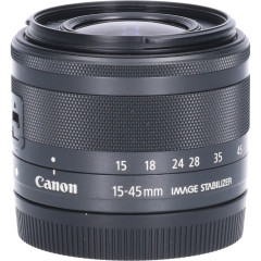 Tweedehands Canon EF-M 15-45mm f/3.5-6.3 IS STM - Zwart CM1560