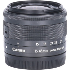 Tweedehands Canon EF-M 15-45mm f/3.5-6.3 IS STM - Zwart CM1875