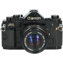 Tweedehands Canon A-1 + Canon New FD 50mm f/1.8 CM3200