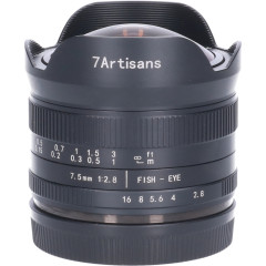 Tweedehands 7Artisans 7.5mm f/2.8 MkII Sony E-Mount | APS-C CM3514