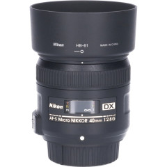 Tweedehands Nikon AF-S 40mm f/2.8G DX Micro CM3637