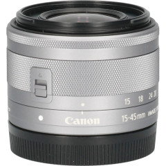Tweedehands Canon EF-M 15-45mm f/3.5-6.3 IS STM - Zilver CM5352