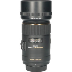 Tweedehands Sigma 105mm f/2.8 EX DG OS HSM Macro Nikon CM5757