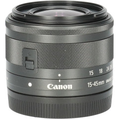 Tweedehands Canon EF-M 15-45mm f/3.5-6.3 IS STM - Zwart CM7257