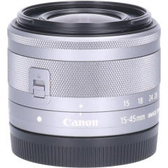 Tweedehands Canon EF-M 15-45mm f/3.5-6.3 IS STM - Zilver CM9515