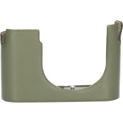 Tweedehands Leica Leren Half-Case Q3 - Olijfgroen CM9734