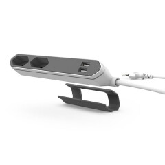 Allocacoc PowerBar USB - Grijs
