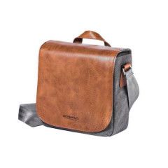 Olympus Mini Messenger Bag - Leather/Canvas