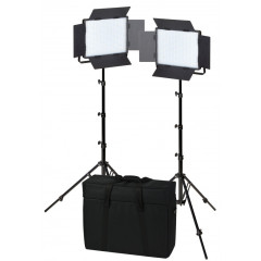 Nanlite 600-CSA dual kit (w/ case & light stand)