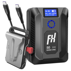 FXLion Nano One + USB-C kabel + Mini V Mount Clip