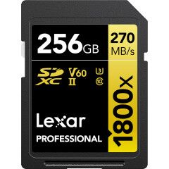 Lexar SDXC Professional 256GB 1800X UHS-II V60 Gold