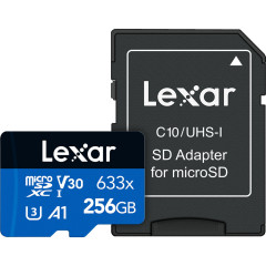 Lexar MicroSD Blue Series UHS-I 633X 256GB V10