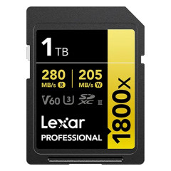 Lexar SD Pro Gold Series UHS-II 1800X 1TB V60