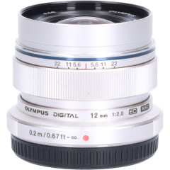 Tweedehands Olympus M.Zuiko Digital ED 12mm f/2.0 - Zilver CM8508