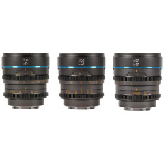 Sirui Nightwalker 24, 35 en 55mm Bundle T1.2 S35 Sony E Gunmetal