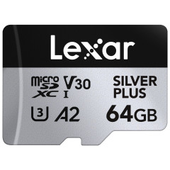 Lexar MicroSDXC Silver Plus UHS-1 64GB V30
