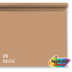 Superior Achtergrondpapier Beige 1.35m x 11m