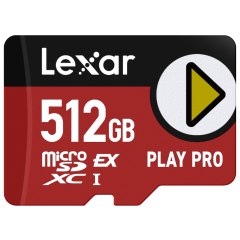 Lexar MicroSD Express 7.1 Play Pro 512GB (104MB/s w/ UHS-I)