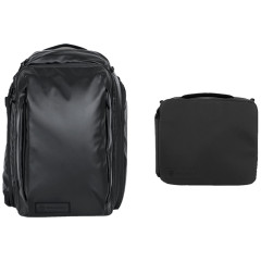 WANDRD Transit 35L Travel Backpack Black Essential Bundle