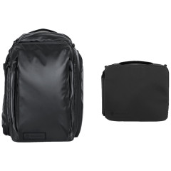 WANDRD Transit 45L Travel Backpack Black Essential+ Bundle