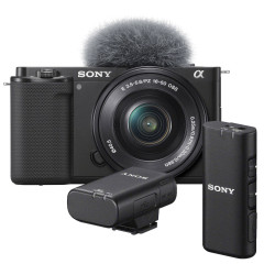 Sony ZV-E10 + E 16-50mm + ECM-W2BT