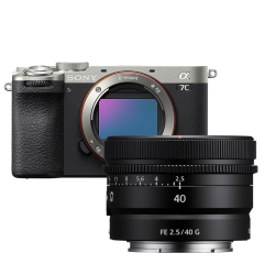 Sony A7C II Zilver + FE 40mm f/2.5 G