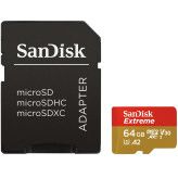 Sandisk 64GB MicroSDXC Extreme 160mb/s V30 + SD adapter